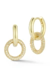 Glaze Jewelry Pavé Double Link Earrings In Gold