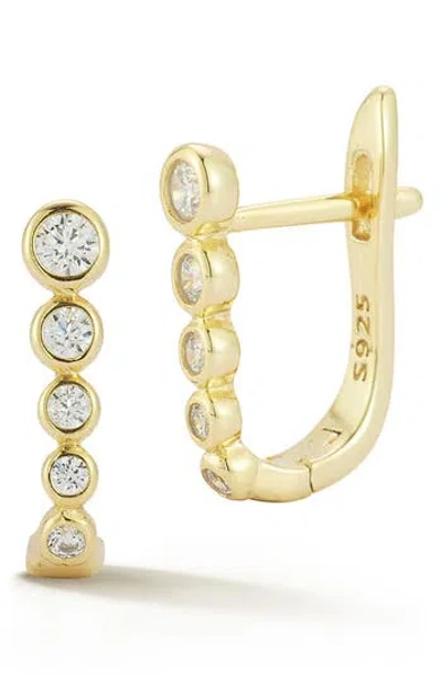 Glaze Jewelry 14k Gold Over Sterling Silver Cz Huggies