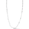 Glaze Jewelry Pearl Paper Clip Necklace In Metallic