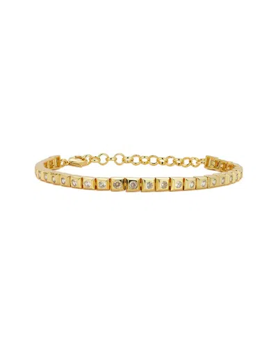 Glaze Jewelry Plated Cz Bracelet In Gold