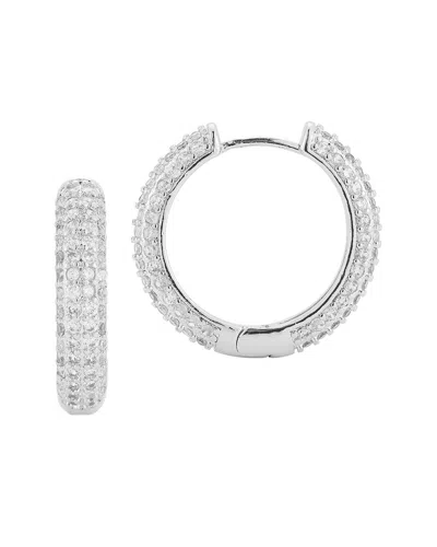 Glaze Jewelry Plated Cz Earrings In Metallic