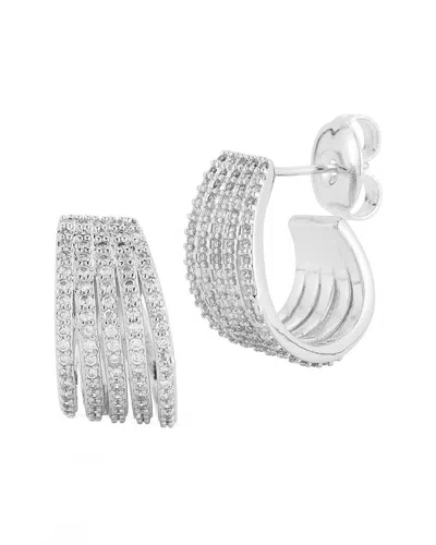 Glaze Jewelry Plated Cz Earrings In Metallic