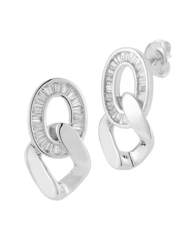 Glaze Jewelry Plated Cz Earrings In Metallic