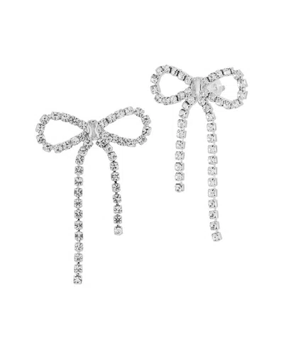 Glaze Jewelry Plated Cz Earrings In Metallic