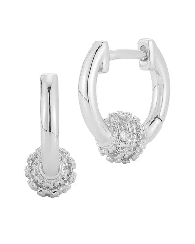 Glaze Jewelry Plated Cz Earrings In Burgundy