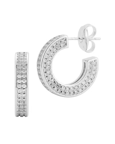 Glaze Jewelry Plated Cz Earrings In Metallic