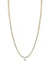 Glaze Jewelry Plated Cz Necklace In Gold