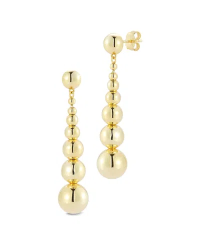 Glaze Jewelry Graduated Ball Drop Earrings In Gold