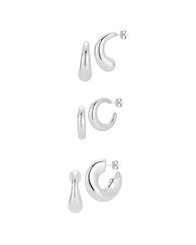 Glaze Jewelry Plated Earrings In Silver