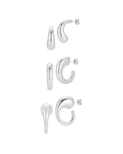 Glaze Jewelry Plated Earrings In Silver