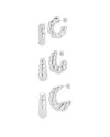 Glaze Jewelry Plated Earrings In White