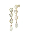 Glaze Jewelry Plated Earrings In White