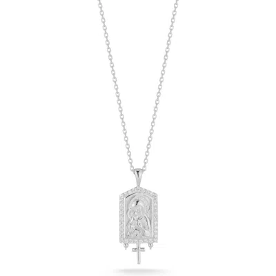 Glaze Jewelry Religious Pendant Necklace In Metallic