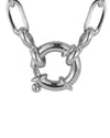 Glaze Jewelry Rhodium Plated Link Necklace