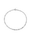 Glaze Jewelry Rhodium Plated Singapore Bracelet