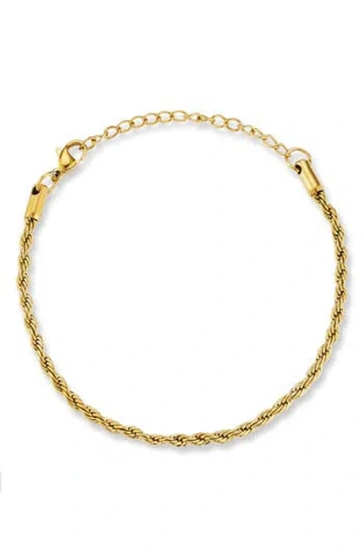 Glaze Jewelry Rope Chain Bracelet In Gold