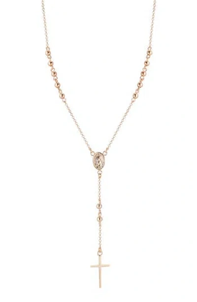 Glaze Jewelry Rosary Necklace In White