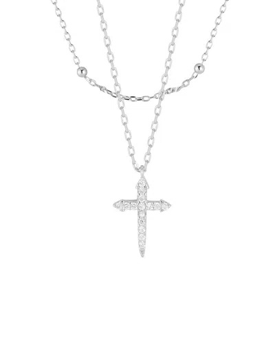 Glaze Jewelry Silver Cross Necklace
