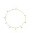 Glaze Jewelry Cubic Zirconia Sterling Silver Charm Anklet