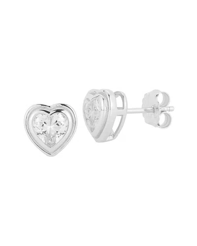 Glaze Jewelry Silver Cz Earrings In Metallic