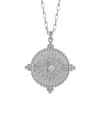 Glaze Jewelry Silver Cz Evil Eye Necklace