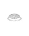 Glaze Jewelry 14k Over Silver Cz Oval Engagement Ring