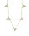 Glaze Jewelry Silver Cz Heart Charm Necklace