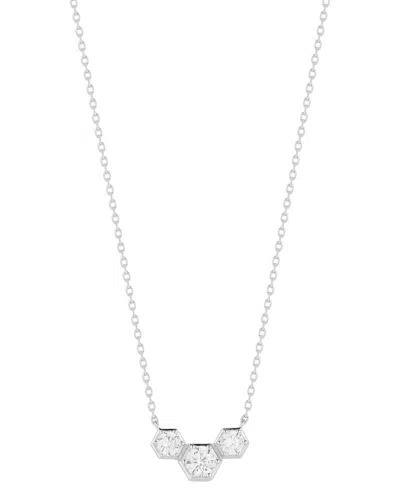 Glaze Jewelry Silver Cz Necklace In Metallic