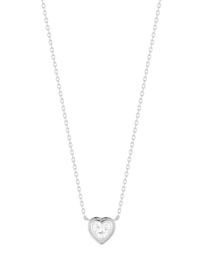 Glaze Jewelry Silver Cz Necklace In Metallic