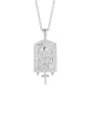 Glaze Jewelry Religious Pendant Necklace In Metallic