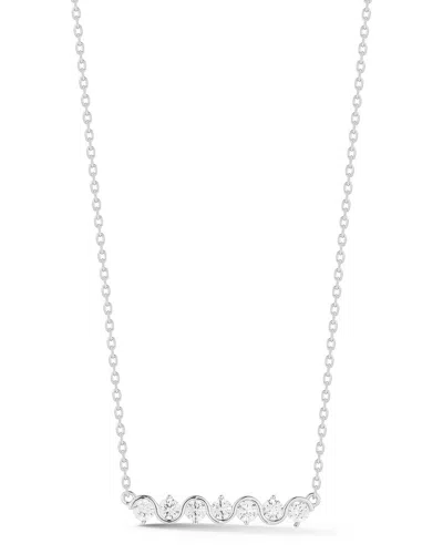Glaze Jewelry Silver Cz Necklace In Transparent