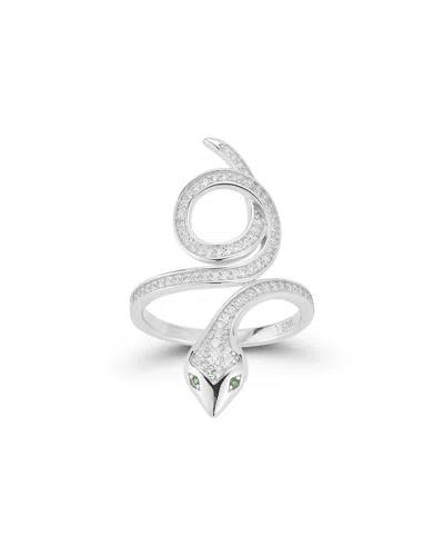 Glaze Jewelry Silver Cz Ring In Metallic