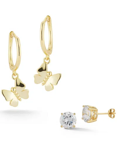 Glaze Jewelry Silver Cz Set Of Earrings
