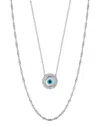 Glaze Jewelry Silver Cz Singapore & Evil Eye Necklace Set