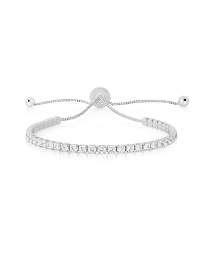 GLAZE JEWELRY GLAZE JEWELRY SILVER CZ TENNIS BRACELET