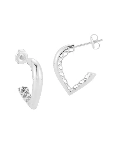 Glaze Jewelry Sterling Silver Pear Shaped J Hoops