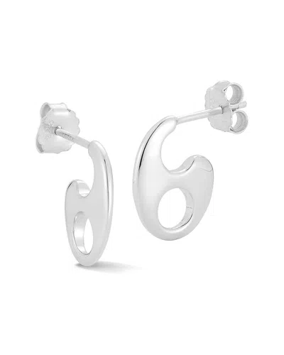 Glaze Jewelry Silver Mariner Link Earrings In Metallic