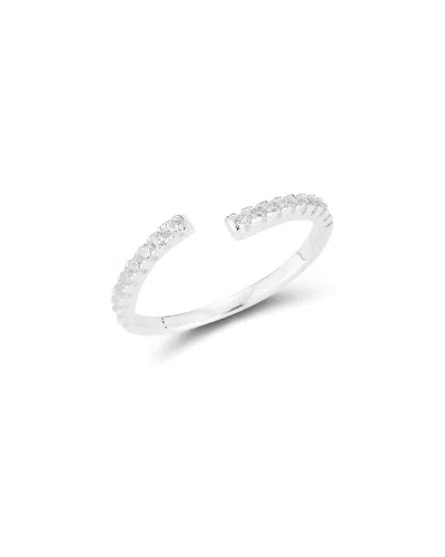 Glaze Jewelry Silver Open Cz Ring