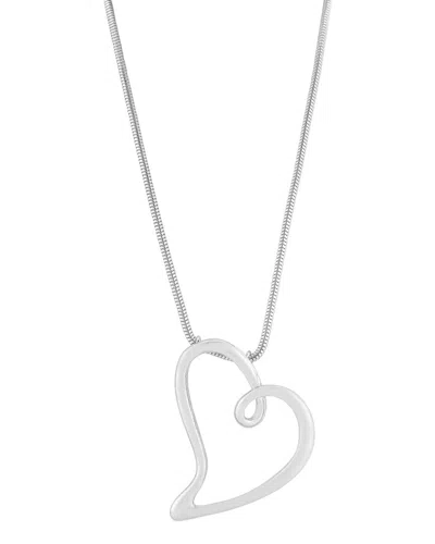 Glaze Jewelry Silver Plated Necklace In Metallic