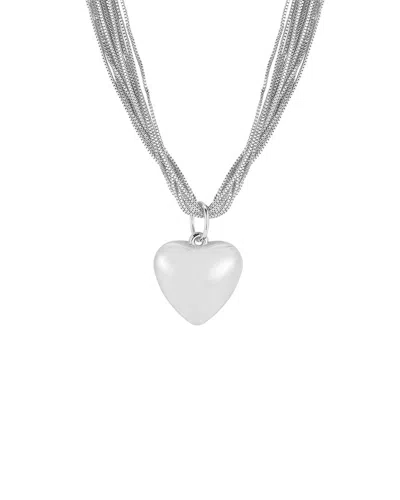 Glaze Jewelry Silver Plated Necklace In Metallic
