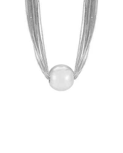 Glaze Jewelry Silver Plated Necklace In Metallic