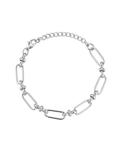 Glaze Jewelry Silver-plated Stainless Steel Bracelet In Metallic