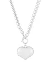 Glaze Jewelry Silver Plated Toggle Necklace In Metallic