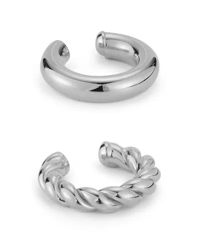 Glaze Jewelry Silver Set Of Cuff Earrings