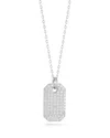 Glaze Jewelry Silver Tag Necklace