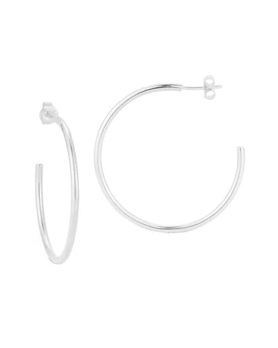 Glaze Jewelry Silver Thick Hoops
