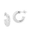 Glaze Jewelry Silver Thick Hoops