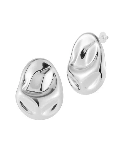 Glaze Jewelry Silver-plated Stainless Steel Earrings In Metallic
