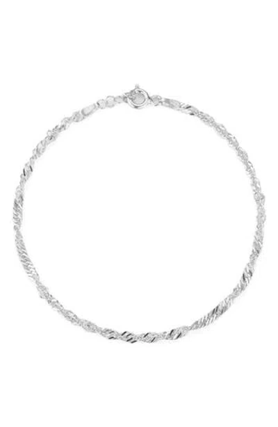 Glaze Jewelry Singapore Chain Bracelet In Silver