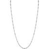 Glaze Jewelry Sterling Silver Singapore Necklace In Silver